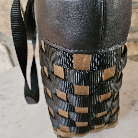 Longaberger Handmade Basket Weave To Go Tote Purse - Picture 5 of 14